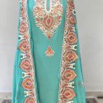 Reyon Cotton Kashmiri Suit with dupatta and Heavy Ari Embroidery
