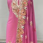 Reyon Cotton Kashmiri Suit with dupatta and Heavy Ari Embroidery