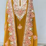 Reyon Cotton Kashmiri Suit with dupatta and Heavy Ari Embroidery