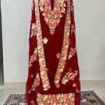 Reyon Cotton Kashmiri Suite with Stole and Heavy Ari Embroidery