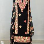 Reyon Cotton Kashmiri Suite with Stole and Heavy Ari Embroidery