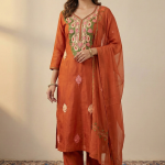 pure Upada silk suit with ari work dupatta and heavy embroidery