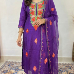 pure Upada silk suit with ari work dupatta and heavy embroidery