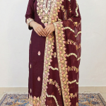 Reyon Cotton Kashmiri Suite with Stole and Heavy Ari Embroidery