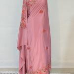 Pure silk saree with aari work heavy embroidery